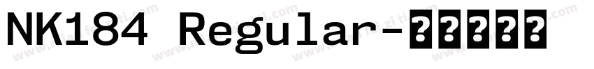 NK184 Regular字体转换